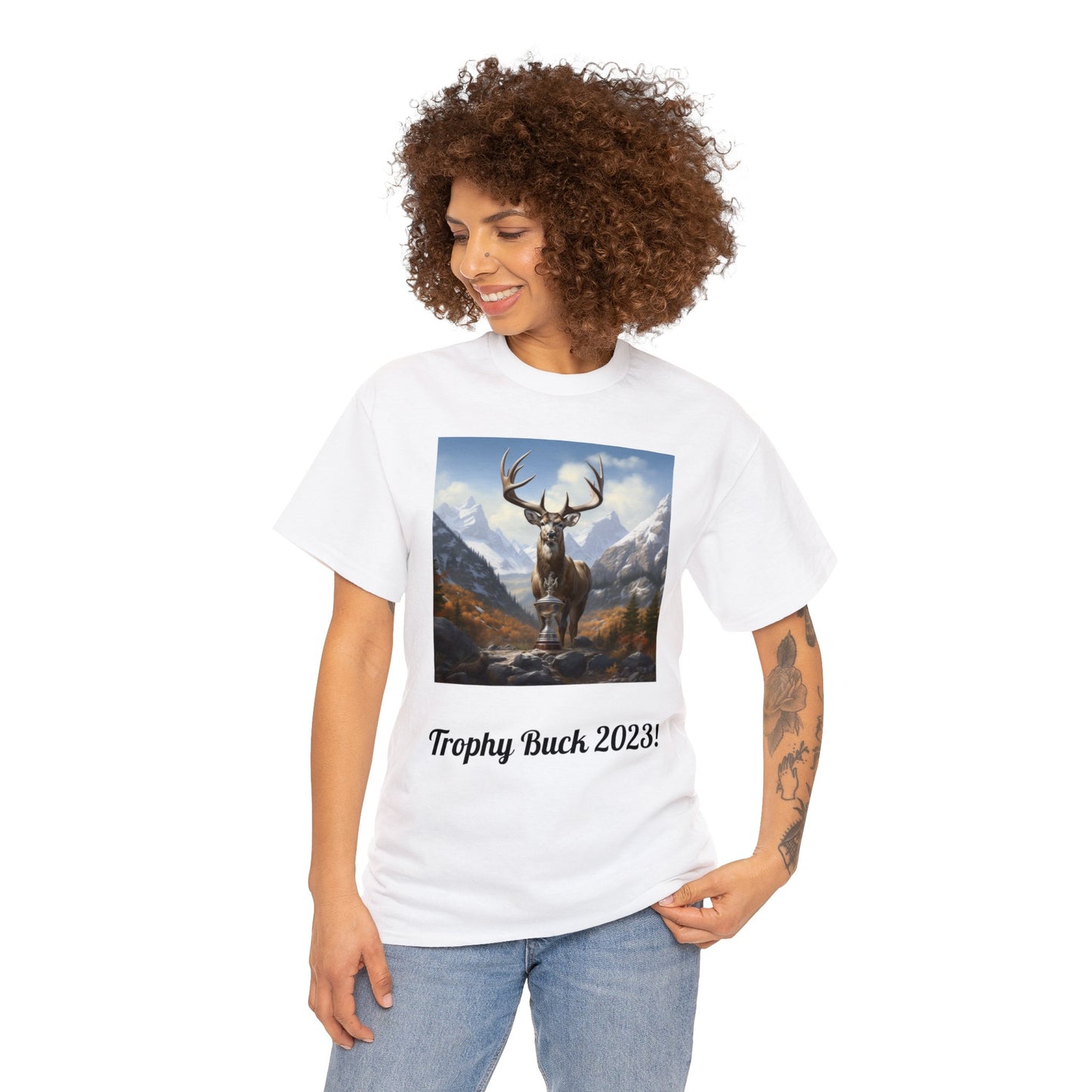 Trophy Buck Heavy Cotton Tee