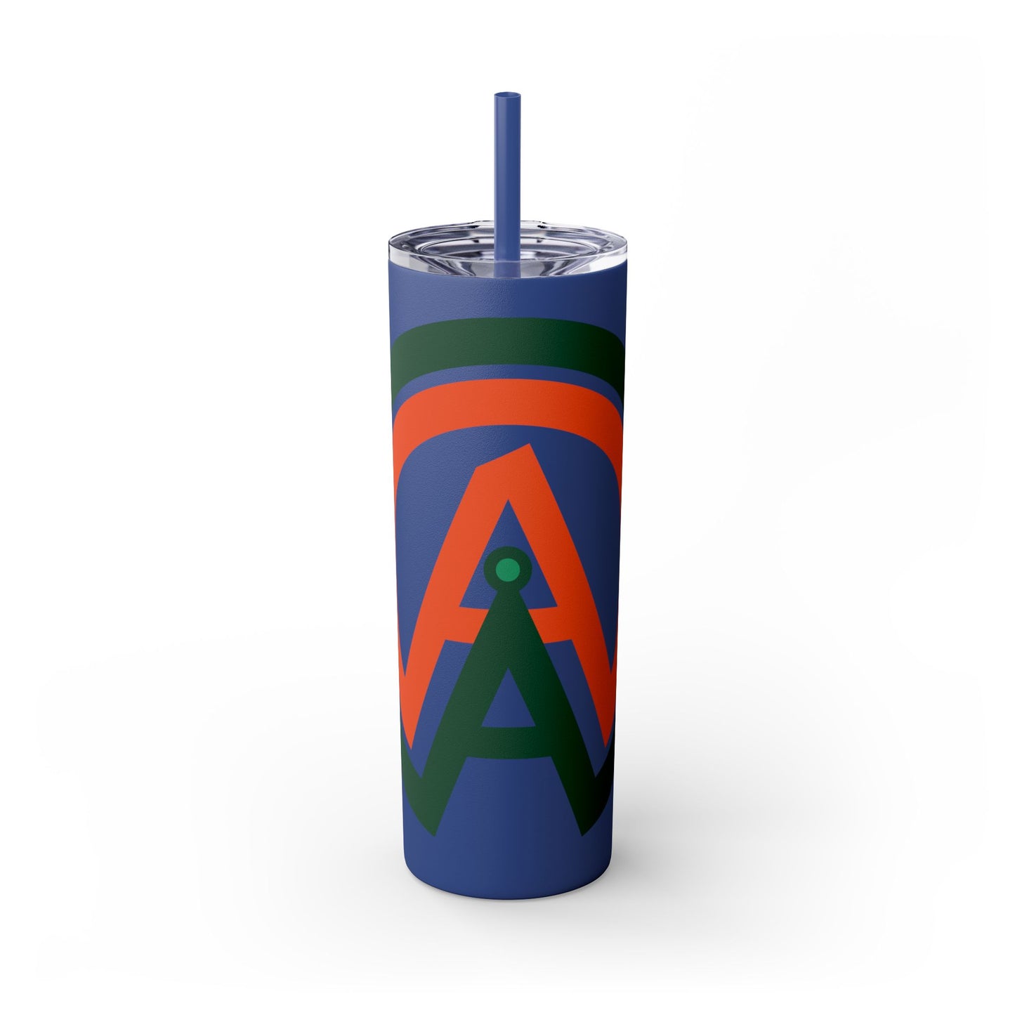 Logo Skinny Tumbler with Straw, 20oz