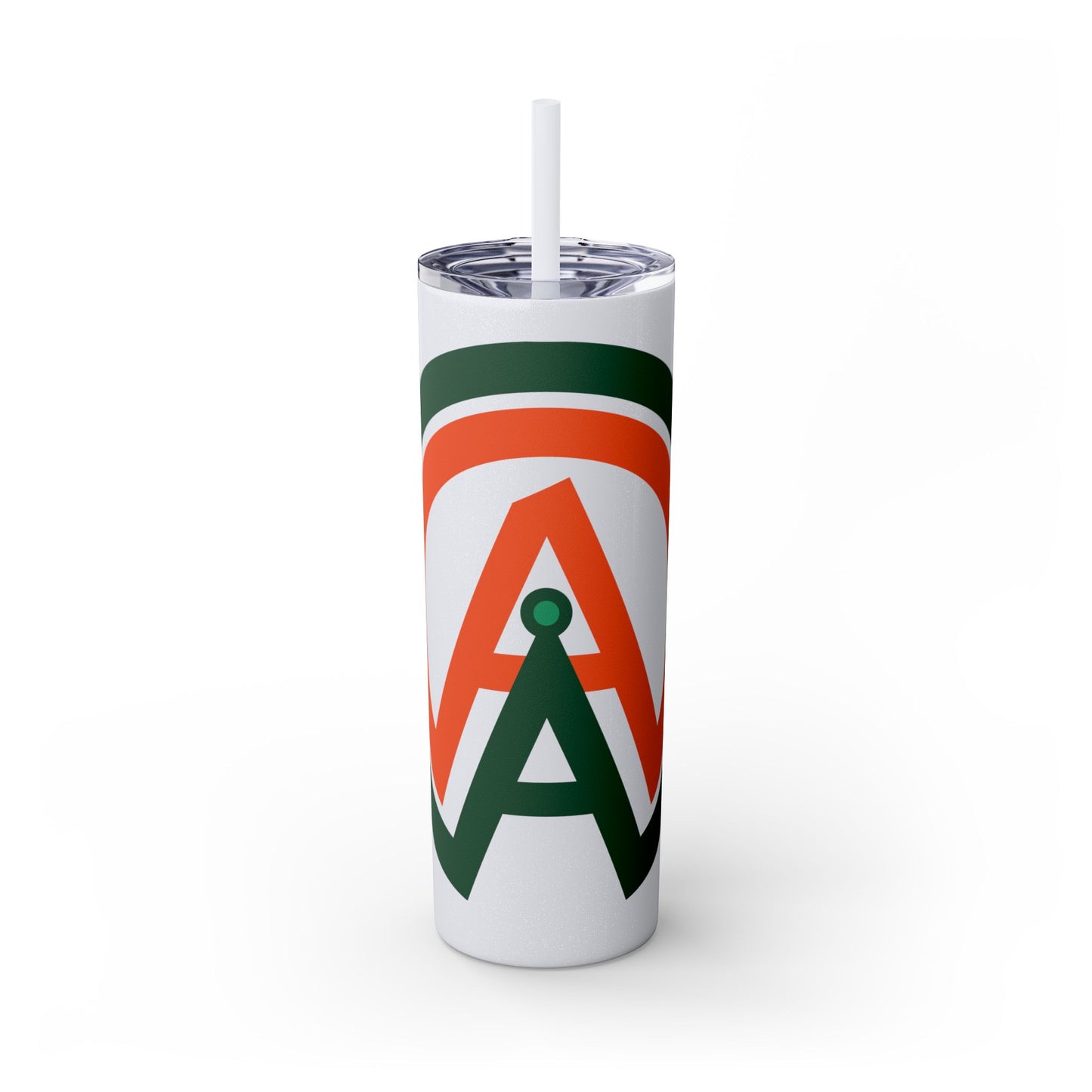 Logo Skinny Tumbler with Straw, 20oz