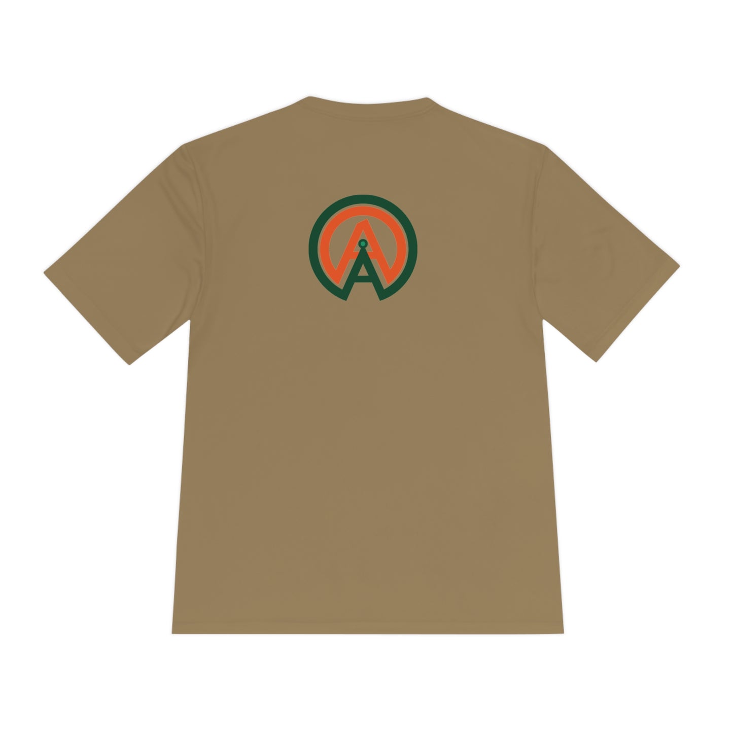 Big Whitetail Buck on American Flag Sport-Tek® Tee