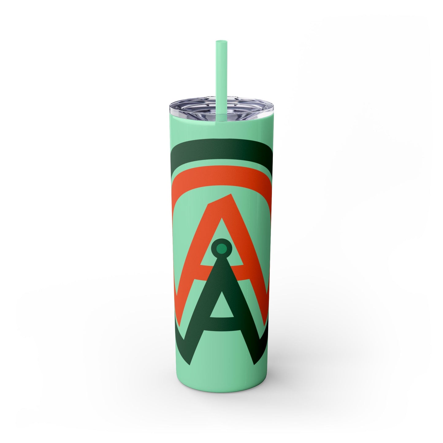 Logo Skinny Tumbler with Straw, 20oz