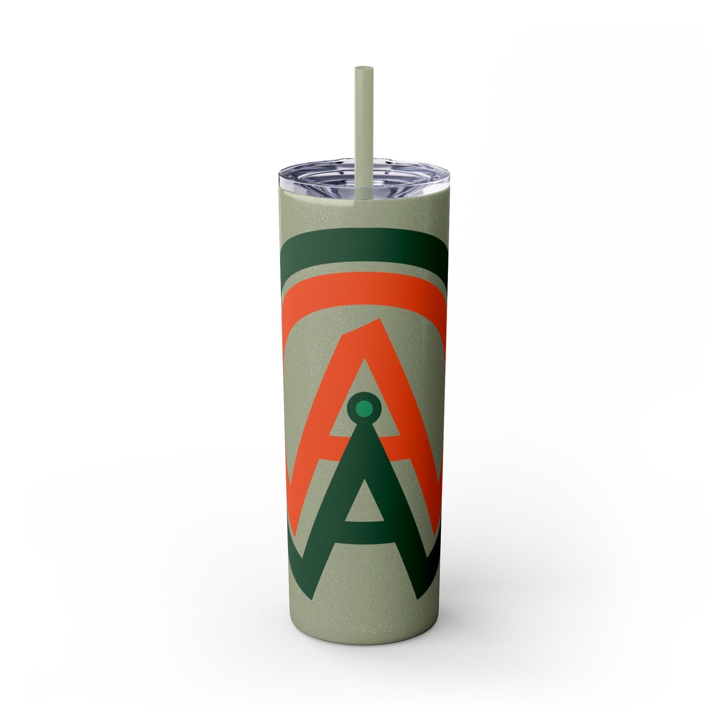 Logo Skinny Tumbler with Straw, 20oz