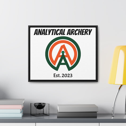 Analytical Archery Logo Canvas, Horizontal Frame