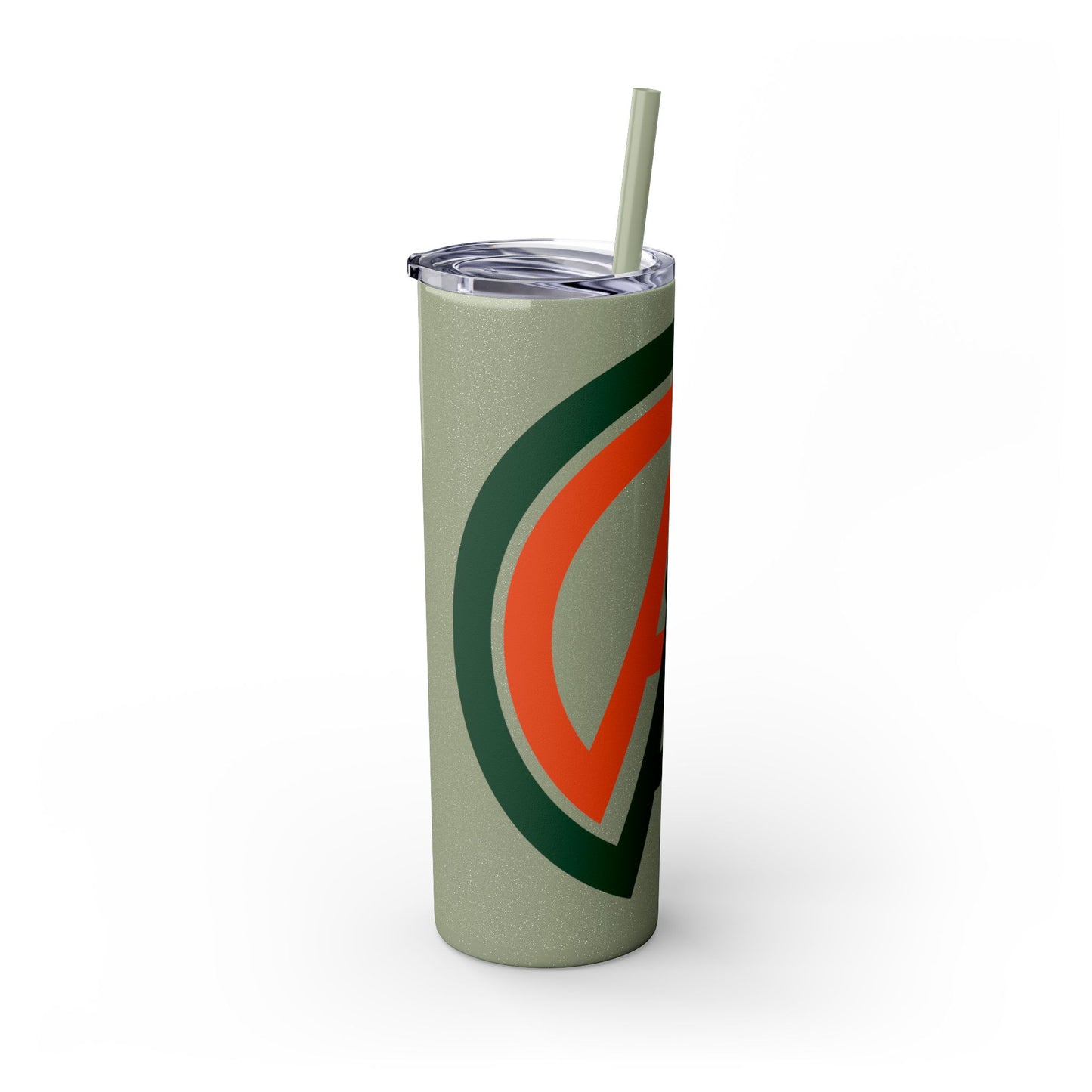 Logo Skinny Tumbler with Straw, 20oz