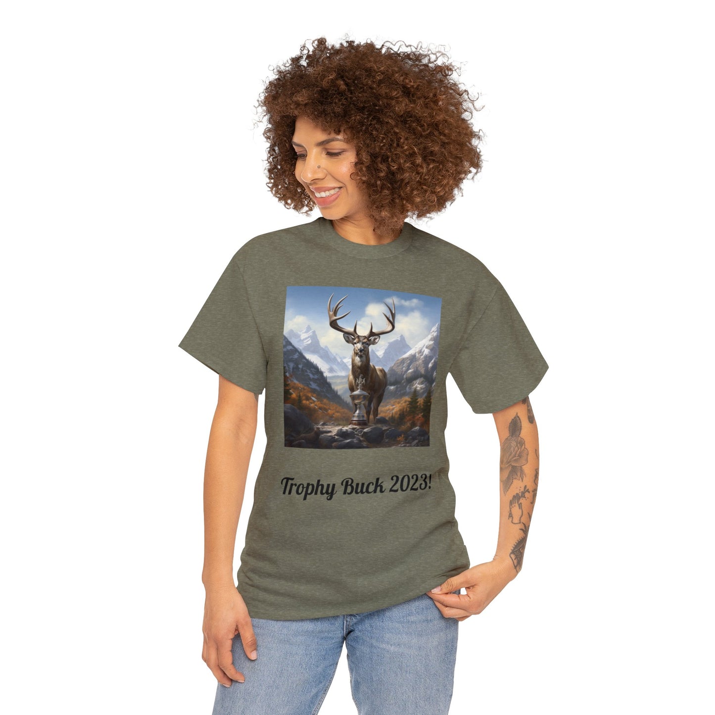 Trophy Buck Heavy Cotton Tee