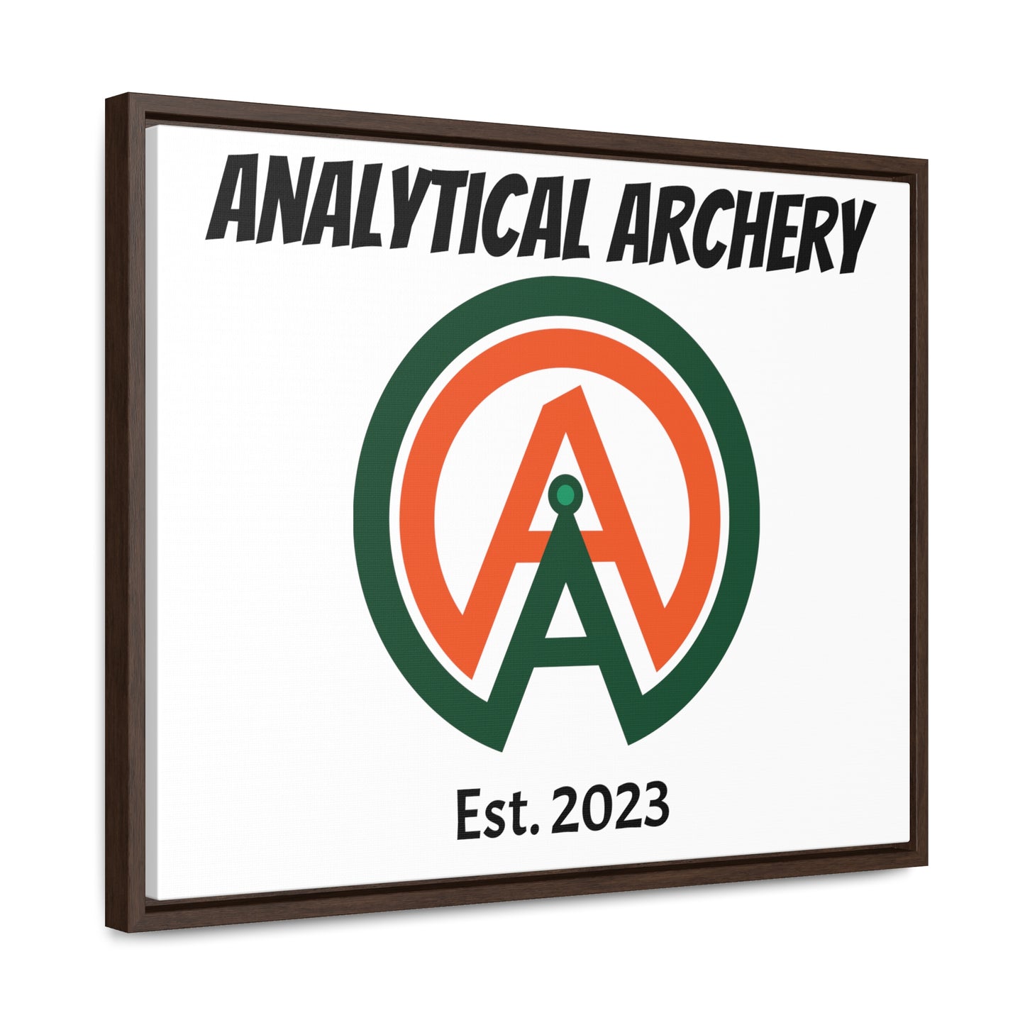 Analytical Archery Logo Canvas, Horizontal Frame